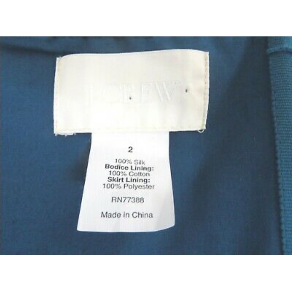 J Crew Silk Chiffon Bridesmaid Dress Strapless 2 Prom Party Wedding Cocktail - Picture 6 of 6